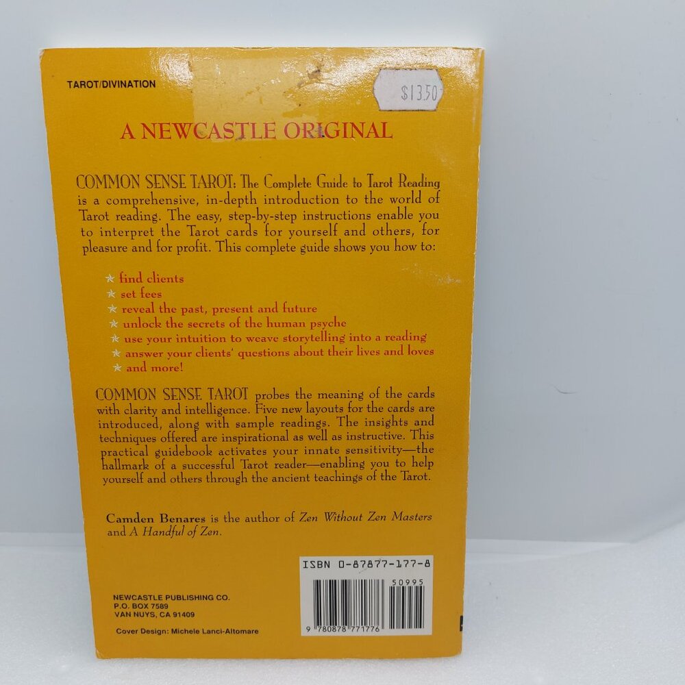 1992 Common Sense Guide To Tarot Reading Paperback Book by Camden Benares - Picture 13 of 13